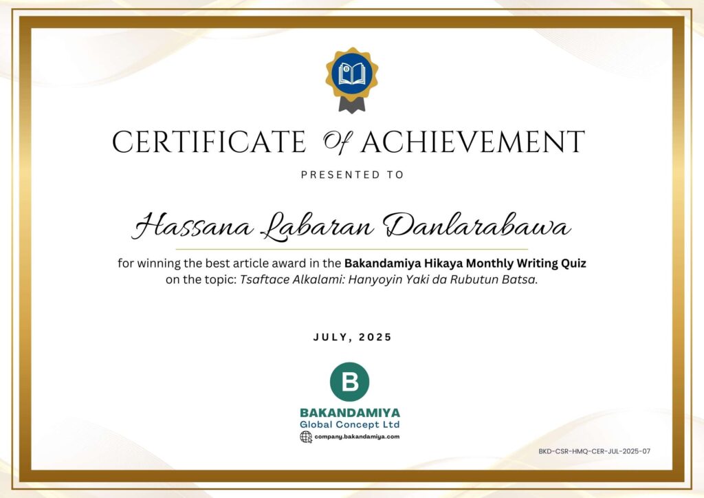 Hassana L. Danlarabawa Cert July 2025