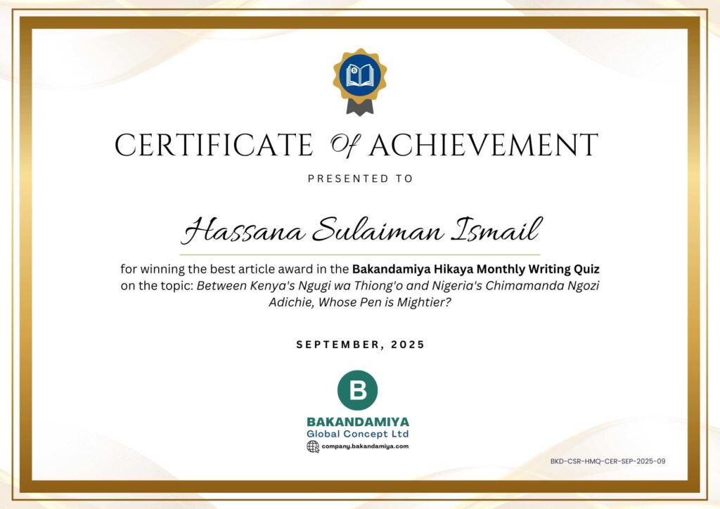 Hassana Sulaiman Ismail Cert - September 2025