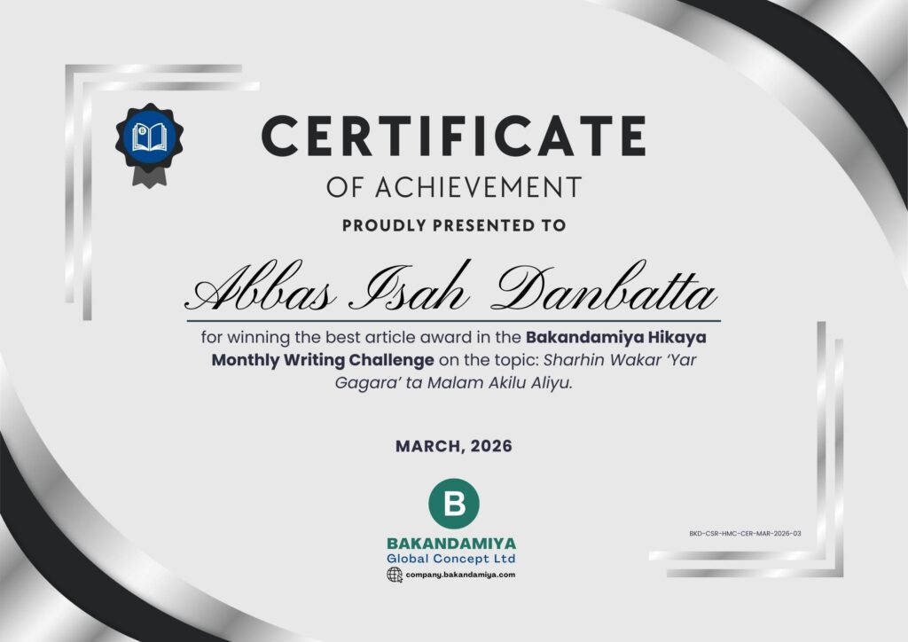 Abbas Isah Danbatta - Cert HMC March 2026