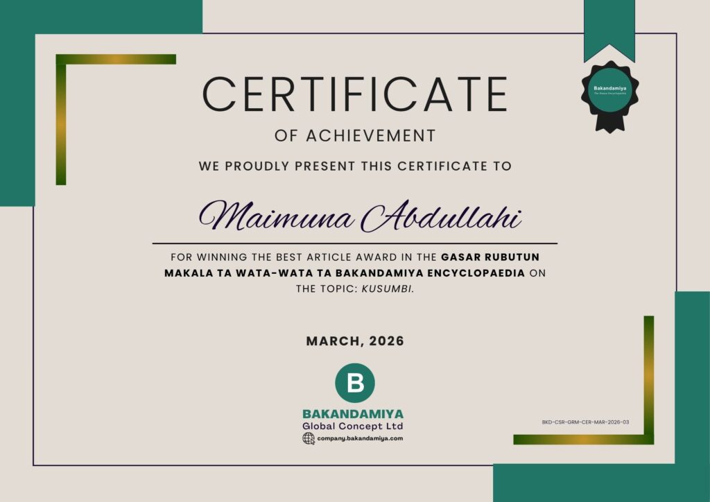 Maimuna Abdullahi - Cert GRM March 2026